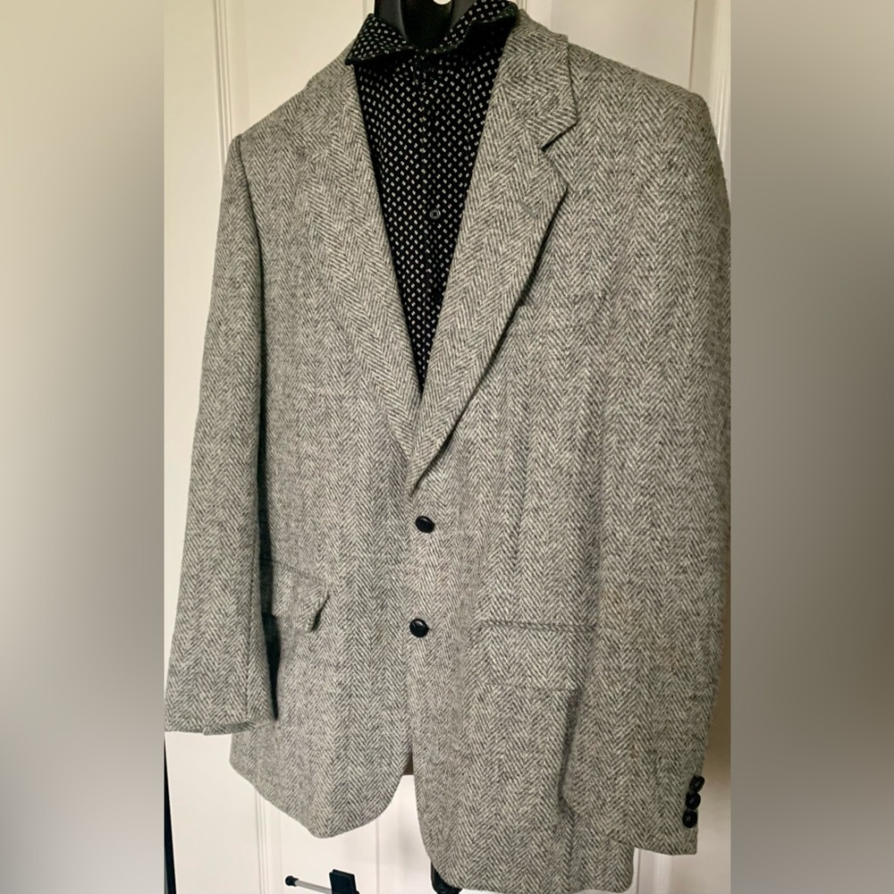Vintage Harris Tweed  Herringbone Blazer Size40
